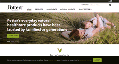 Desktop Screenshot of pottersherbals.co.uk